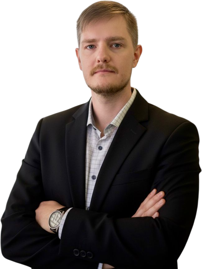 Retrato profissional do advogado Gustavo Antonio Rorig na página inicial do site de advocacia em Canoas.