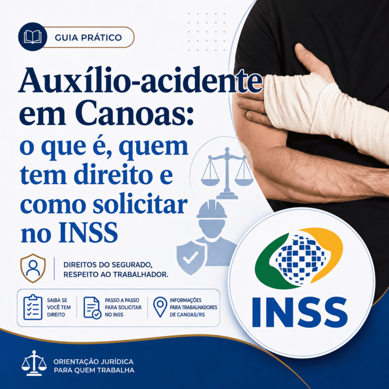 Imagem de capa sobre auxílio-acidente em Canoas para segurados do INSS com sequelas permanentes.
