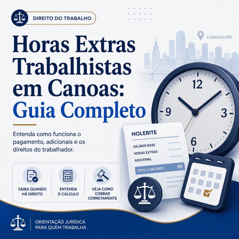 Imagem de capa sobre horas extras trabalhistas em Canoas e direitos do trabalhador.