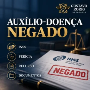 Auxílio-doença negado pelo INSS em Canoas com carta de indeferimento, perícia, documentos e recurso previdenciário.